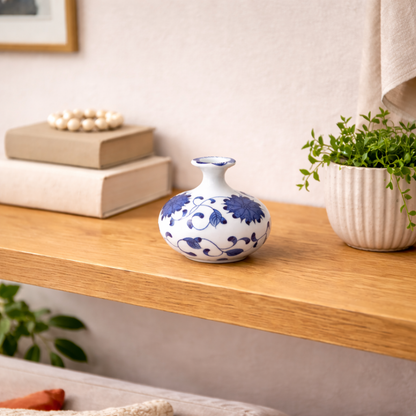 Blue & White Porcelain Collection - Mini Bud Vase