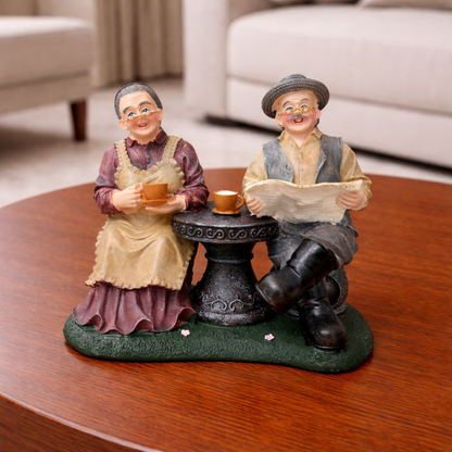 Vintage Grandparents Tea Time Figurine