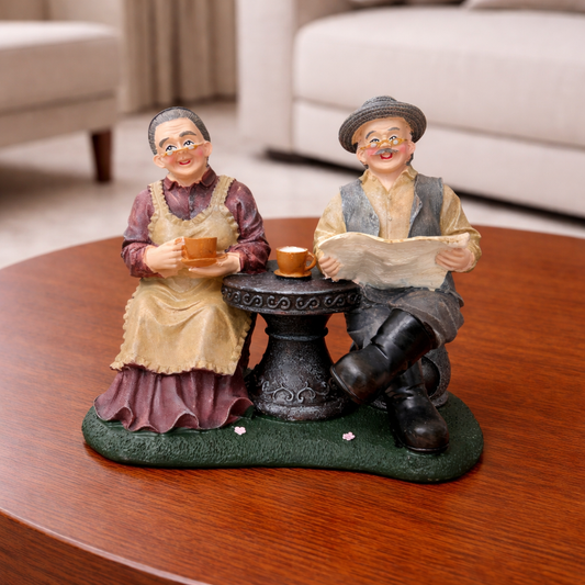 Vintage Grandparents Tea Time Figurine
