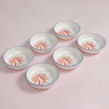 Charming Peony Print Serveware - Dip/Sauce Bowl | Set of 3