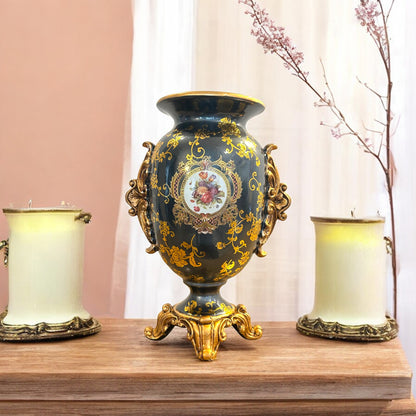 Rococo Style Porcelain Decorative Vase