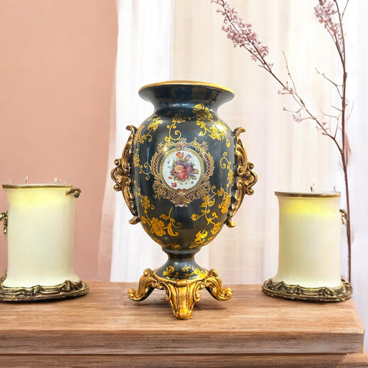 Rococo Style Porcelain Decorative Vase