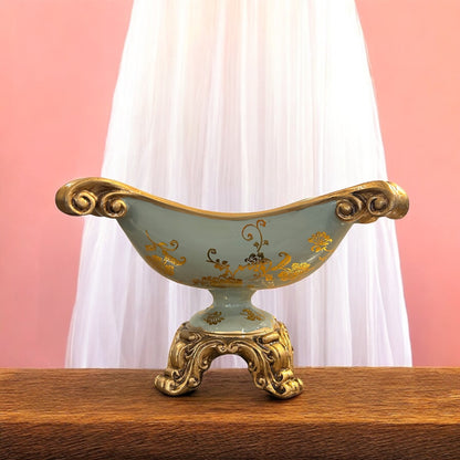 Pastel Green Vintage Porcelain Vase