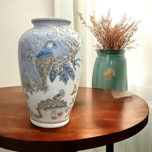 Serenity Garden Blue & White Vase