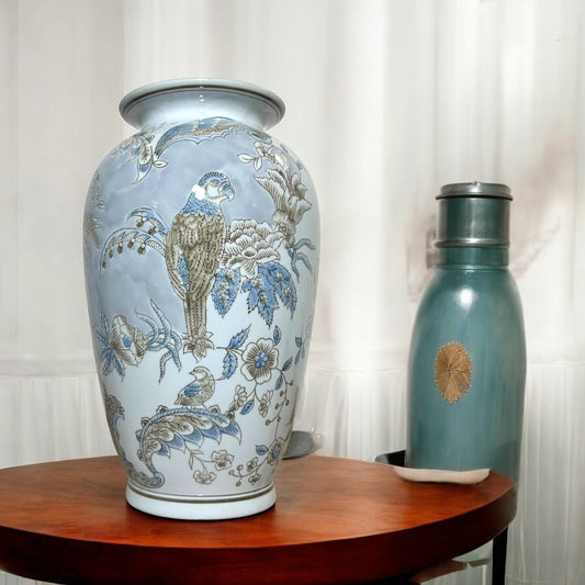 Serenity Garden Blue & White Vase