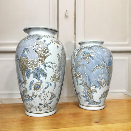 Serenity Garden Blue & White Vase