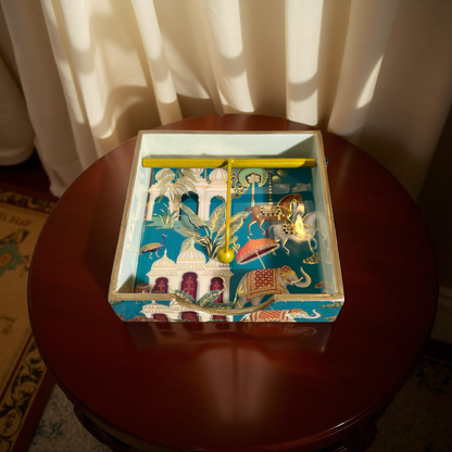 Wooden Napkin Holder Floral || Rajasthani art