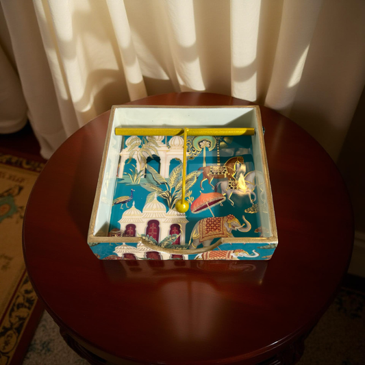 Wooden Napkin Holder Floral || Rajasthani art