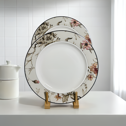 Romantic Garden-Themed Dinner Ware Qtr Plate