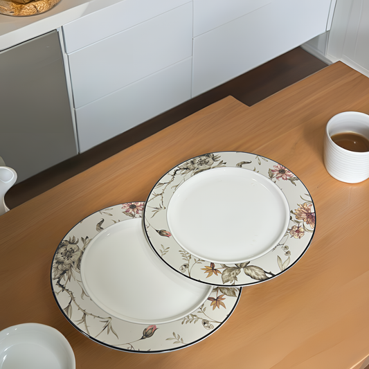 Romantic Garden-Themed Dinner Ware Qtr Plate
