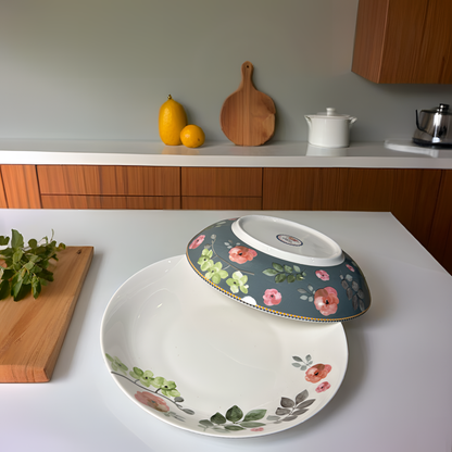 Farmhouse Chic Floral Dinnerware - Veg/Salad/Pasta Bowl
