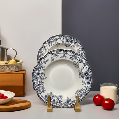 Elegant Vintage Floral Snack/Salad Plate