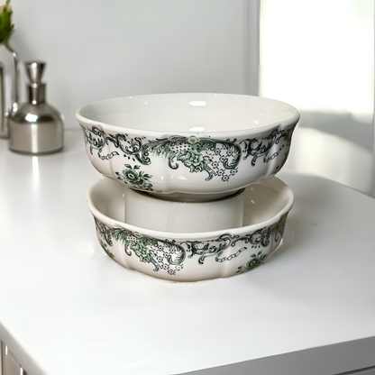 French Country-Style Premium Porcelain Soup/Salad/Curry Bowl