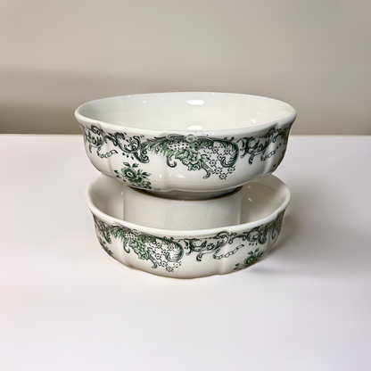 French Country-Style Premium Porcelain Soup/Salad/Curry Bowl