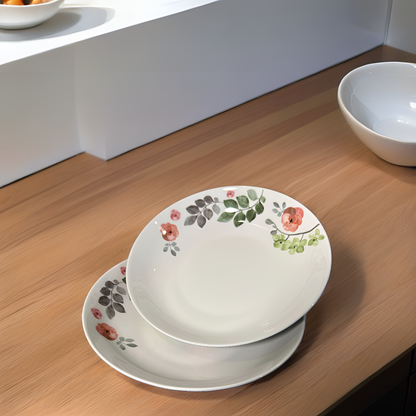 Farmhouse Chic Floral Dinnerware - Veg/Salad/Pasta Bowl