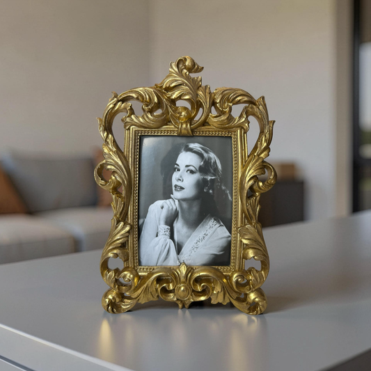 Vintage Gold Ornate Tabletop Photo Frame