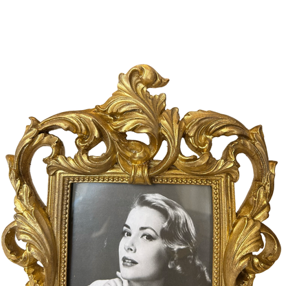 Vintage Gold Ornate Tabletop Photo Frame