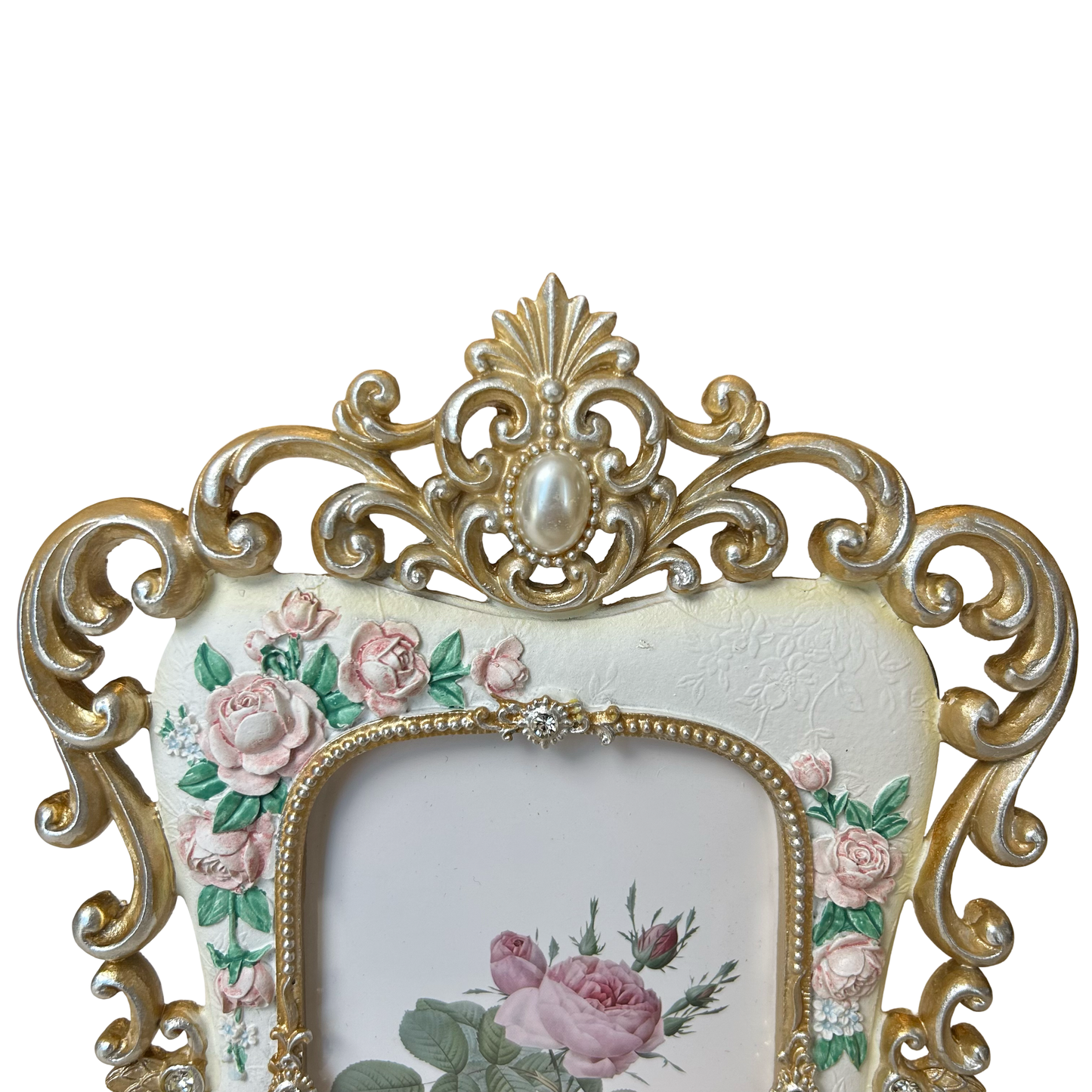 Vintage Rose Gold Ornate Photo Frame