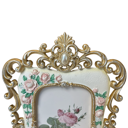Vintage Rose Gold Ornate Photo Frame
