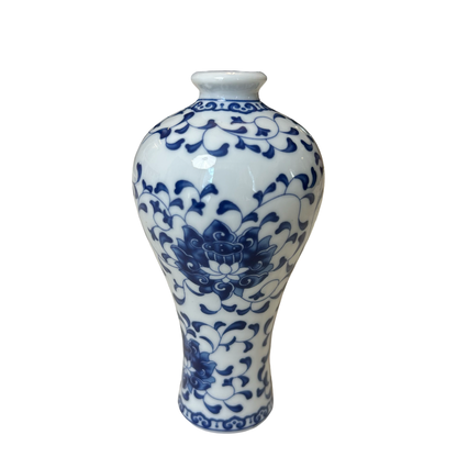 Blue & White Ceramic Flower Vase