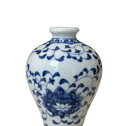 Blue & White Ceramic Flower Vase