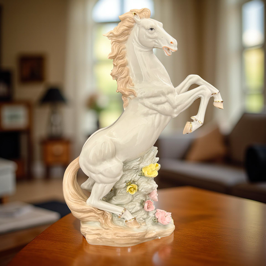 Majestic Rearing Horse Figurine – Elegant Handcrafted Decorative Showpiece