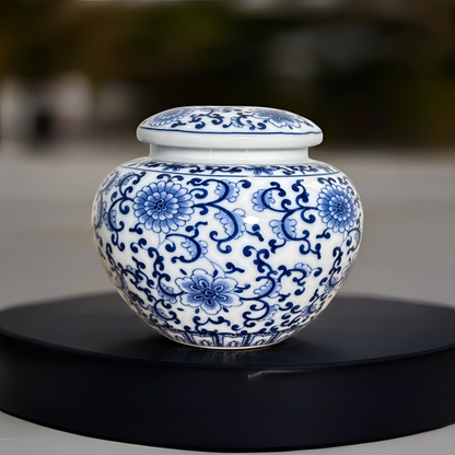 Ming Dynasty Aesthetic: Decorative Urn Jar (Medium)