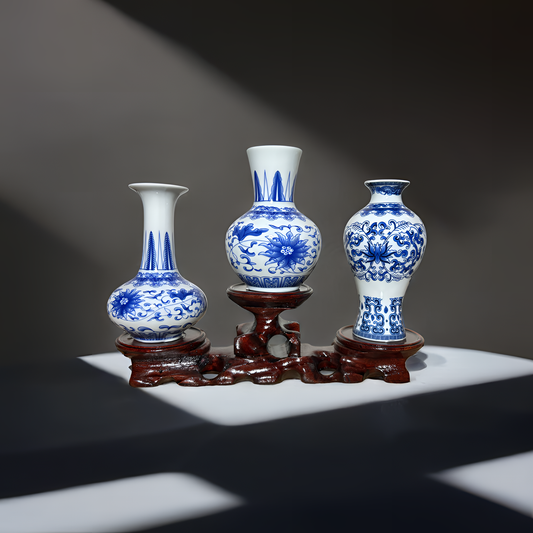Oriental Elegance : Meiping Decoration 3 pc Set