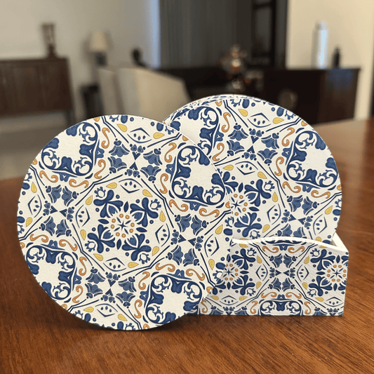 Charming Wooden Coaster Set