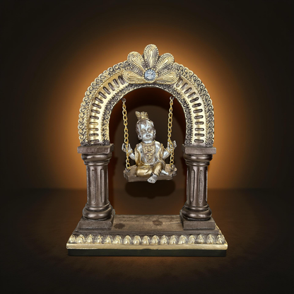 Baby Krishna on Jhula Idol – Spiritual Home Decor