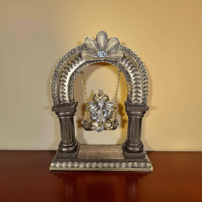 Ganpati Jhula Idol – Traditional Swing Statue for Home & Office Decor
