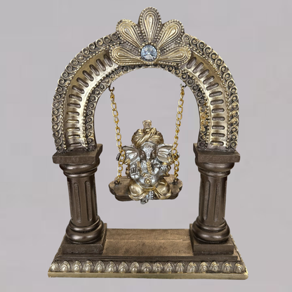 Ganpati Jhula Idol – Traditional Swing Statue for Home & Office Decor