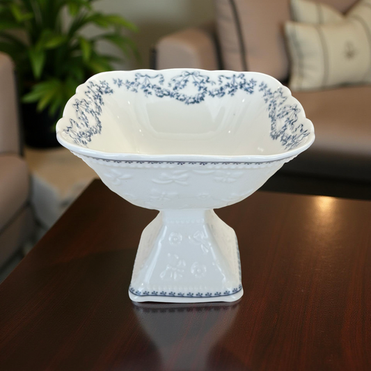 Artisan Ceramic Pedestal Bowl – Decorative & Functional Tableware