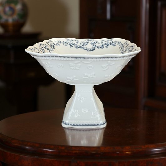 Artisan Ceramic Pedestal Bowl – Decorative & Functional Tableware