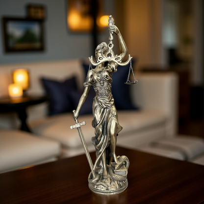 Elegant Lady of Justice Figurine – Legal Symbol Home & Office Decor