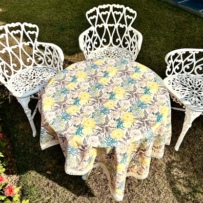 Vintage Bloom Covers Linen (6 seater rectangle)