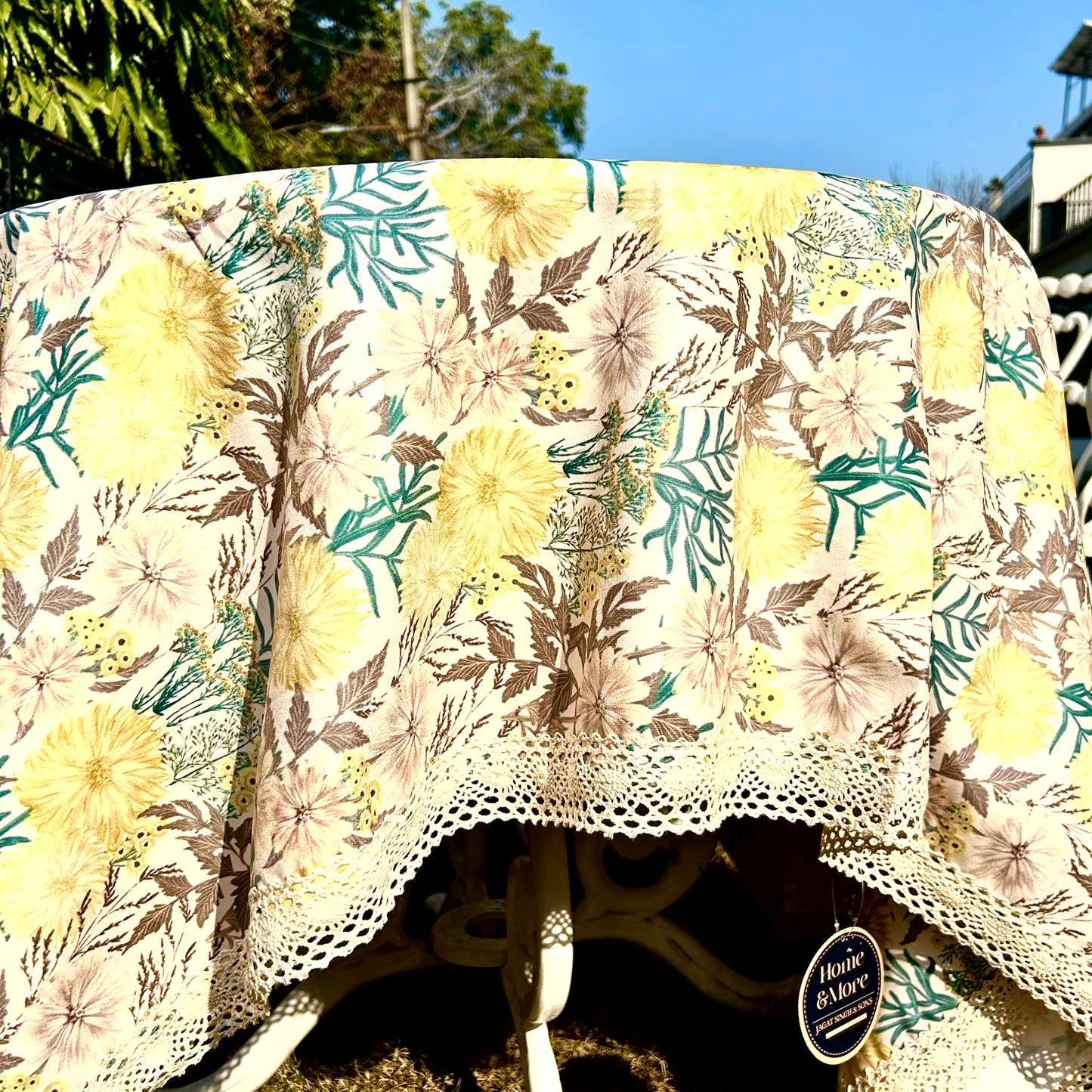 Vintage Bloom Covers Linen (6 seater rectangle)