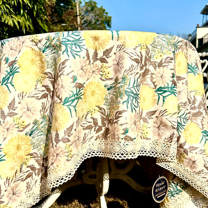 Vintage Bloom Covers Linen (6 seater rectangle)