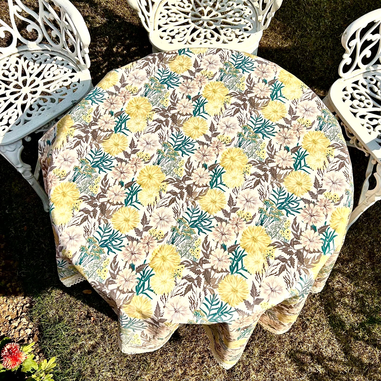 Vintage Bloom Covers Linen (6 seater rectangle)
