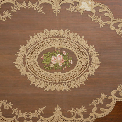 Floral Embroidered Lace Table Runner (Small)