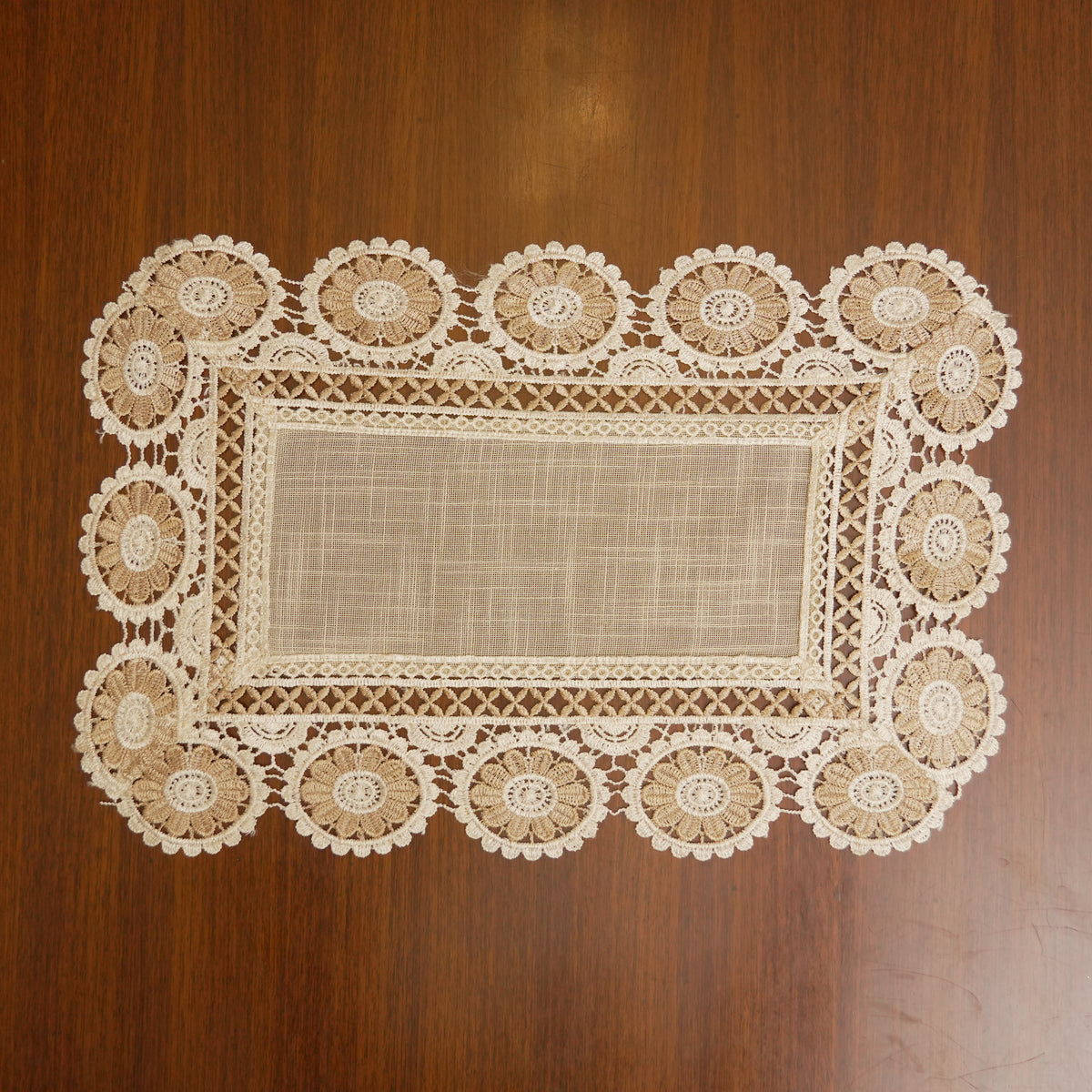 Vintage Floral Lace Table Mat (Set of 2)
