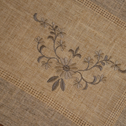 Embroidered Linen Table Mat (Set OF 2)