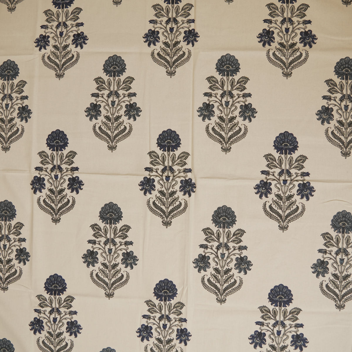 Blue Floral Printed Table Cloth (6 Seater)