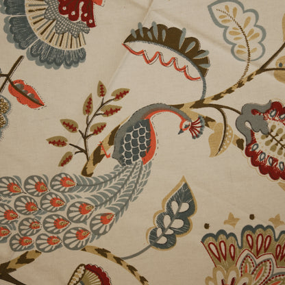 Peacock Floral Printed Round Table Sheet
