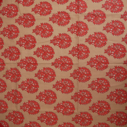 Red Paisley Print Round Table Sheet