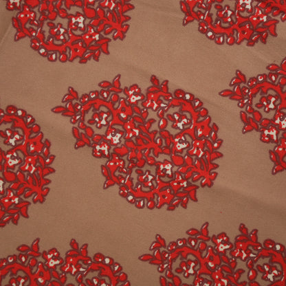 Red Paisley Print Round Table Sheet