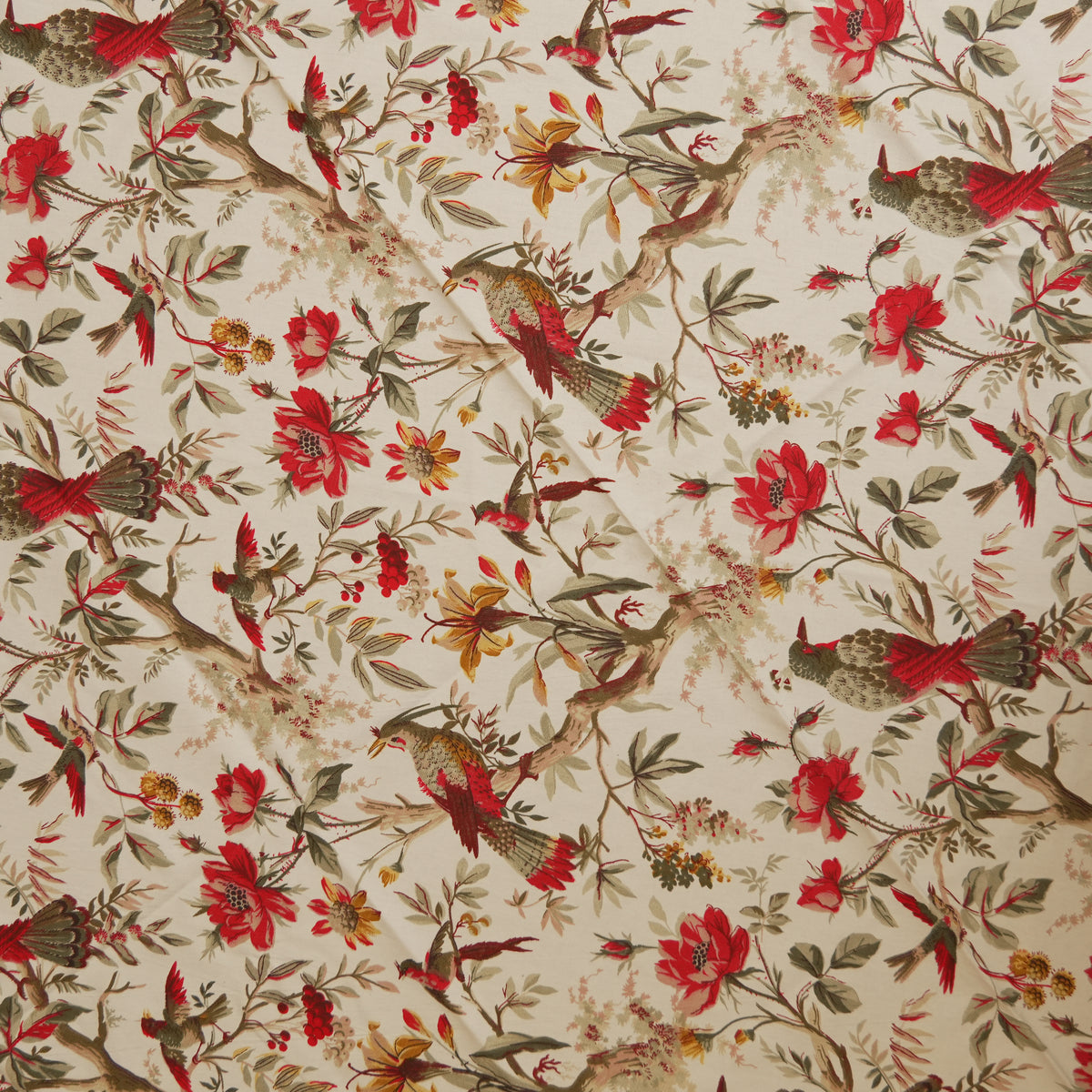 Bird & Floral Printed Round Table Sheet