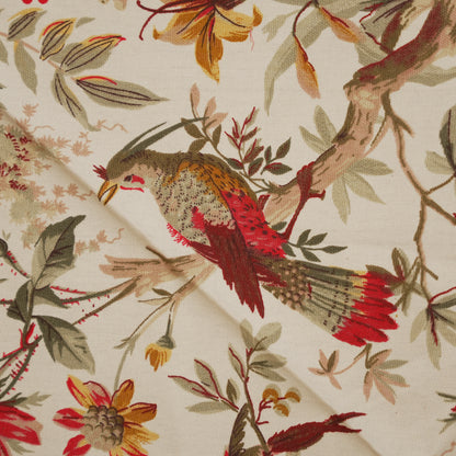 Bird & Floral Printed Round Table Sheet