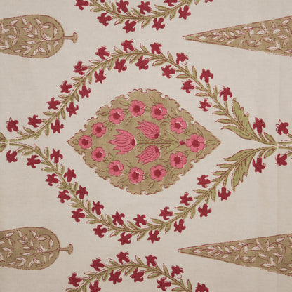 Pink Floral Printed Table Cloth (6 Seater)