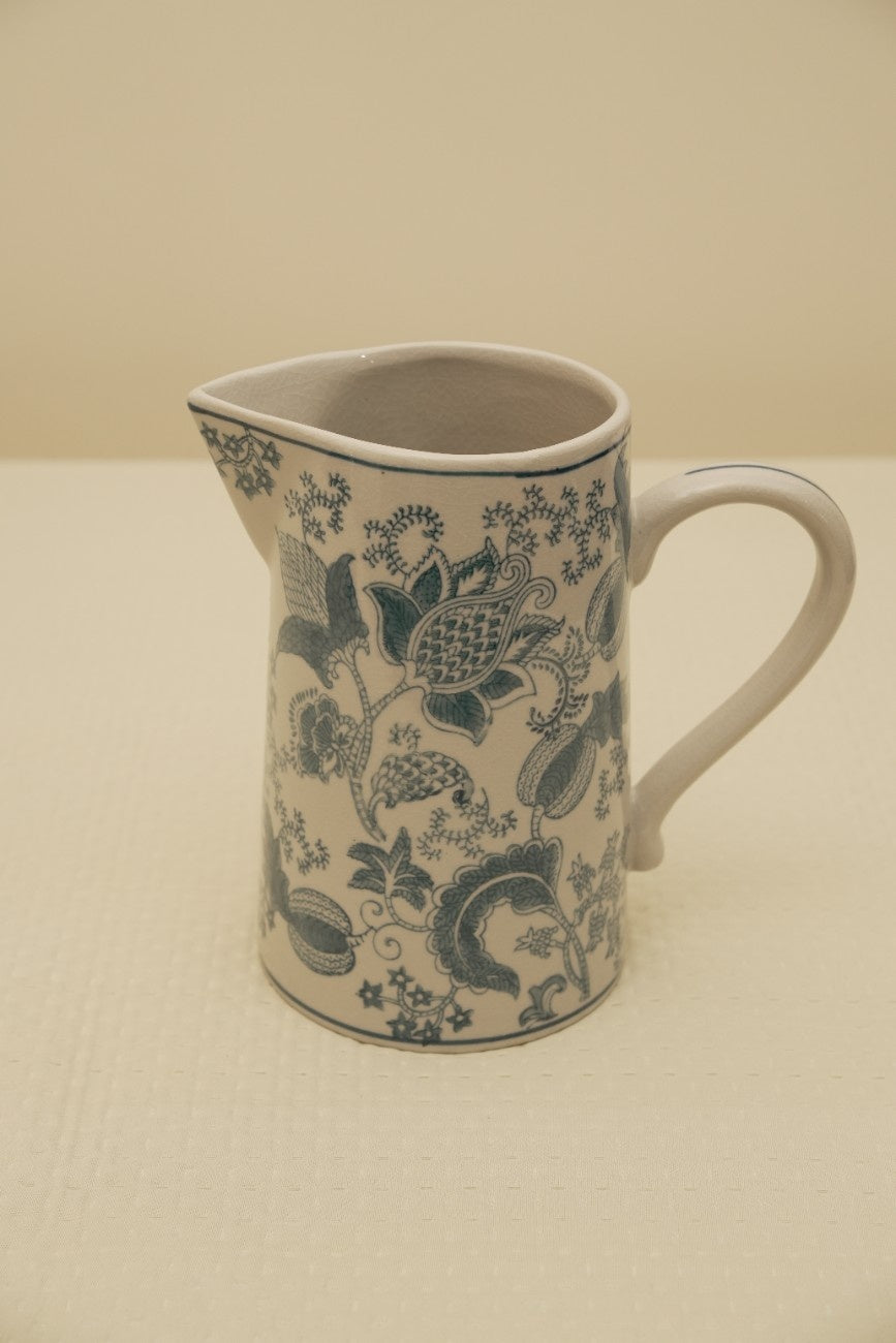 Blue Floral Decorative Ceramic Jug